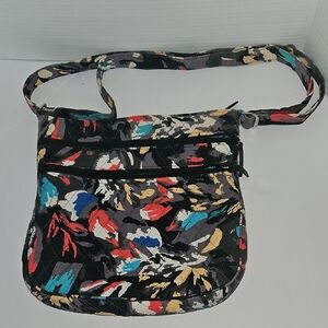 Vera Bradley Splash Floral Triple Zip Hipster